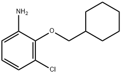 3-CHLORO-2-(CYCLOHEXYLMETHOXY)ANILINE Struktur