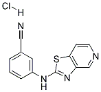 3-([1,3]THIAZOLO[4,5-C]PYRIDIN-2-YLAMINO)BENZONITRILE HYDROCHLORIDE Struktur