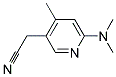 (6-DIMETHYLAMINO-4-METHYL-PYRIDIN-3-YL)-ACETONITRILE Struktur