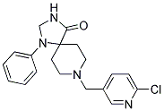 8-[(6-CHLOROPYRIDIN-3-YL)METHYL]-1-PHENYL-1,3,8-TRIAZASPIRO[4.5]DECAN-4-ONE Struktur