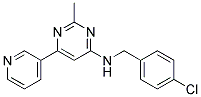 N-(4-CHLOROBENZYL)-2-METHYL-6-PYRIDIN-3-YLPYRIMIDIN-4-AMINE Struktur