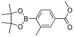 METHYL 3-METHYL-4-(4,4,5,5-TETRAMETHYL-1,3,2-DIOXABOROLAN-2-YL)BENZOATE Struktur