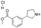 METHYL 3-(PYRROLIDIN-3-YL)BENZOATE HYDROCHLORIDE Struktur