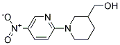 (5'-NITRO-3,4,5,6-TETRAHYDRO-2H-[1,2']BIPYRIDINYL-3-YL)-METHANOL Struktur