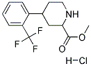 METHYL 4-(2-(TRIFLUOROMETHYL)PHENYL)PIPERIDINE-2-CARBOXYLATE HYDROCHLORIDE Struktur