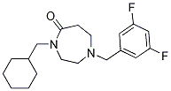 4-(CYCLOHEXYLMETHYL)-1-(3,5-DIFLUOROBENZYL)-1,4-DIAZEPAN-5-ONE Struktur