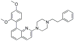 8-(2,4-DIMETHOXYPHENYL)-2-[4-(2-PHENYLETHYL)PIPERAZIN-1-YL]QUINOLINE Struktur