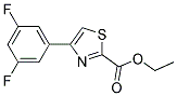 4-(3,5-DIFLUORO-PHENYL)-THIAZOLE-2-CARBOXYLIC ACID ETHYL ESTER Struktur