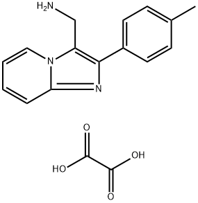 C-(2-P-TOLYL-IMIDAZO[1,2-A]PYRIDIN-3-YL)-METHYLAMINE, OXALIC ACID SALT Struktur