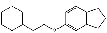 3-[2-(2,3-DIHYDRO-1H-INDEN-5-YLOXY)ETHYL]-PIPERIDINE Struktur