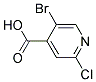 5-BROMO-2-CHLORO-ISONICOTINIC ACID Struktur