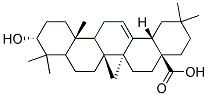 (4AS,6AS,6BR,10R,12AR,14BS)-10-HYDROXY-2,2,6A,6B,9,9,12A-HEPTAMETHYL-1,3,4,5,6,6A,6B,7,8,8A,9,10,11,12,12A,12B,13,14B-OCTADECAHYDRO-2H-PICENE-4A-CARBOXYLIC ACID Struktur