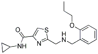 N-CYCLOPROPYL-2-([(2-PROPOXYBENZYL)AMINO]METHYL)-1,3-THIAZOLE-4-CARBOXAMIDE Struktur