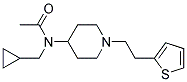 N-(CYCLOPROPYLMETHYL)-N-(1-[2-(2-THIENYL)ETHYL]PIPERIDIN-4-YL)ACETAMIDE Struktur