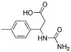 3-[(AMINOCARBONYL)AMINO]-3-(4-METHYLPHENYL)PROPANOIC ACID Struktur