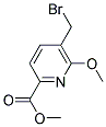 5-BROMOMETHYL-6-METHOXY-PYRIDINE-2-CARBOXYLIC ACID METHYL ESTER Struktur