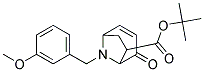 8-AZABICYCLO[3.2.1]OCT-2-ENE-6-CARBOXYLIC ACID, 8-[(3-METHOXYPHENYL)METHYL]-4-OXO-, 1,1-DIMETHYLETHYL ESTER Struktur