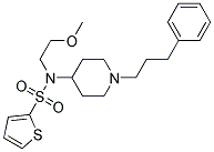 N-(2-METHOXYETHYL)-N-[1-(3-PHENYLPROPYL)PIPERIDIN-4-YL]THIOPHENE-2-SULFONAMIDE Struktur