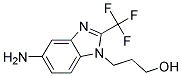 3-(5-AMINO-2-TRIFLUOROMETHYL-BENZOIMIDAZOL-1-YL)-PROPAN-1-OL Struktur