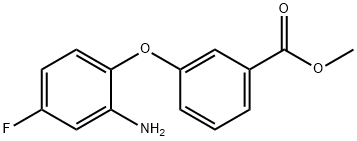 METHYL 3-(2-AMINO-4-FLUOROPHENOXY)BENZOATE Struktur