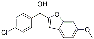 (4-CHLORO-PHENYL)-(6-METHOXY-BENZOFURAN-2-YL)-METHANOL Struktur