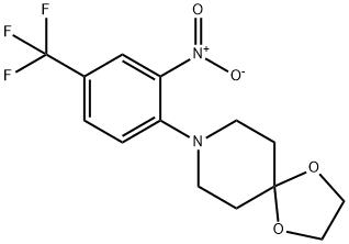 8-[2-NITRO-4-(TRIFLUOROMETHYL)PHENYL]-1,4-DIOXA-8-AZASPIRO-[4,5]-DECANE Struktur