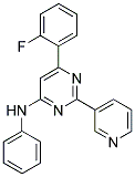 6-(2-FLUOROPHENYL)-N-PHENYL-2-PYRIDIN-3-YLPYRIMIDIN-4-AMINE Struktur