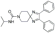 N-ISOPROPYL-2,3-DIPHENYL-1,4,8-TRIAZASPIRO[4.5]DECA-1,3-DIENE-8-CARBOXAMIDE Struktur