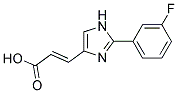 3-[2-(3-FLUOROPHENYL)-IMIDAZOL-4-YL]-ACRYLIC ACID Struktur