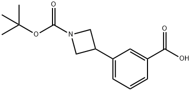 3-(1-(TERT-BUTOXYCARBONYL)AZETIDIN-3-YL)BENZOIC ACID Struktur