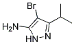 4-BROMO-5-ISOPROPYL-2H-PYRAZOL-3-YLAMINE Struktur