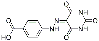 4-[N'-(2,4,6-TRIOXO-TETRAHYDRO-PYRIMIDIN-5-YLIDENE)-HYDRAZINO]-BENZOIC ACID Struktur