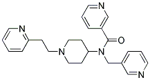 N-[1-(2-PYRIDIN-2-YLETHYL)PIPERIDIN-4-YL]-N-(PYRIDIN-3-YLMETHYL)NICOTINAMIDE Struktur