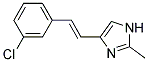 4-[2-(3-CHLORO-PHENYL)-VINYL]-2-METHYL-IMIDAZOLE Struktur