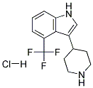 3-(PIPERIDIN-4-YL)-4-(TRIFLUOROMETHYL)-1H-INDOLE HYDROCHLORIDE Struktur