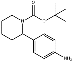 TERT-BUTYL 2-(4-AMINOPHENYL)PIPERIDINE-1-CARBOXYLATE Struktur