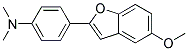 [4-(5-METHOXY-BENZOFURAN-2-YL)-PHENYL]-DIMETHYL-AMINE Struktur