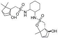 N,N'-(1S,2S)-(+)-1,2-CYCLOHEXANEDIYLBIS[2-HYDROXY-7,7-DIMETHYL-BICYCLO[2.2.1]HEPTANE-1-METHANESULFONAMIDE] Struktur