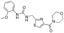 N-(2-METHOXYPHENYL)-N'-([4-(MORPHOLIN-4-YLCARBONYL)-1,3-THIAZOL-2-YL]METHYL)UREA Struktur