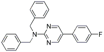 N,N-DIBENZYL-5-(4-FLUOROPHENYL)PYRIMIDIN-2-AMINE Struktur