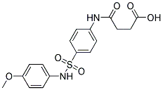 N-[4-(4-METHOXY-PHENYLSULFAMOYL)-PHENYL]-SUCCINAMIC ACID Struktur