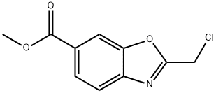 METHYL 2-(CHLOROMETHYL)-1,3-BENZOXAZOLE-6-CARBOXYLATE Struktur