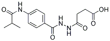 4-[N'-(4-ISOBUTYRYLAMINO-BENZOYL)-HYDRAZINO]-4-OXO-BUTYRIC ACID Struktur