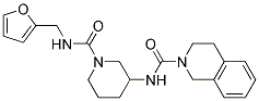 N-(1-([(2-FURYLMETHYL)AMINO]CARBONYL)PIPERIDIN-3-YL)-3,4-DIHYDROISOQUINOLINE-2(1H)-CARBOXAMIDE Struktur