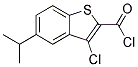 3-CHLORO-5-ISOPROPYL-BENZO[B]THIOPHENE-2-CARBONYL CHLORIDE Struktur