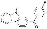 (4-FLUORO-PHENYL)-(9-METHYL-9H-CARBAZOL-2-YL)-METHANONE Struktur