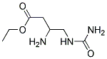 ETHYL BETA-AMINOUREIDO-N-BUTYRATE Struktur