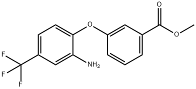 METHYL 3-[2-AMINO-4-(TRIFLUOROMETHYL)PHENOXY]-BENZOATE Struktur