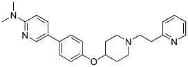 N,N-DIMETHYL-5-(4-([1-(2-PYRIDIN-2-YLETHYL)PIPERIDIN-4-YL]OXY)PHENYL)PYRIDIN-2-AMINE Struktur