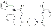 N-(2-FURYLMETHYL)-2-(2-[1-(3-METHOXYBENZOYL)PIPERIDIN-4-YL]-1,2,3,4-TETRAHYDROISOQUINOLIN-1-YL)ACETAMIDE Struktur